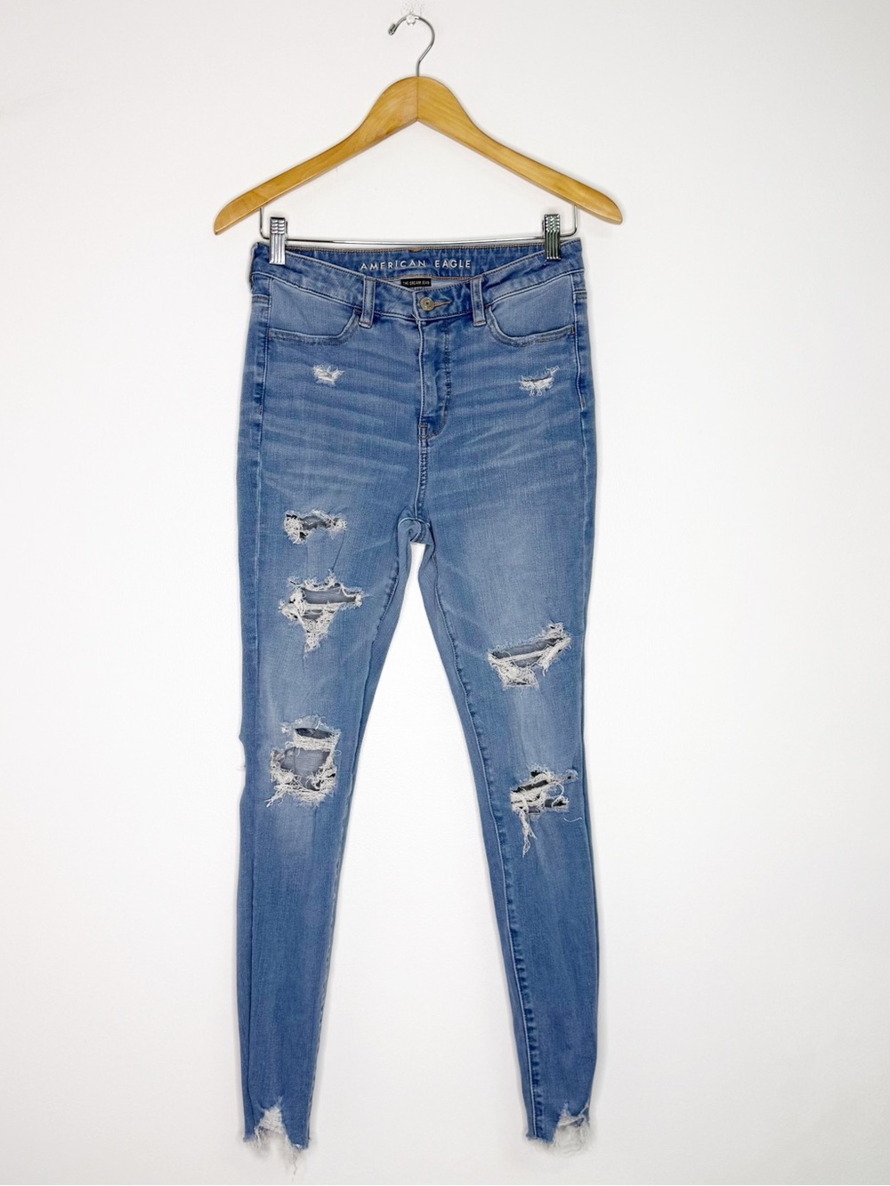 American Eagle The Dream Jean High-Rise Jegging Size 6 Distressed Stretch Jeans